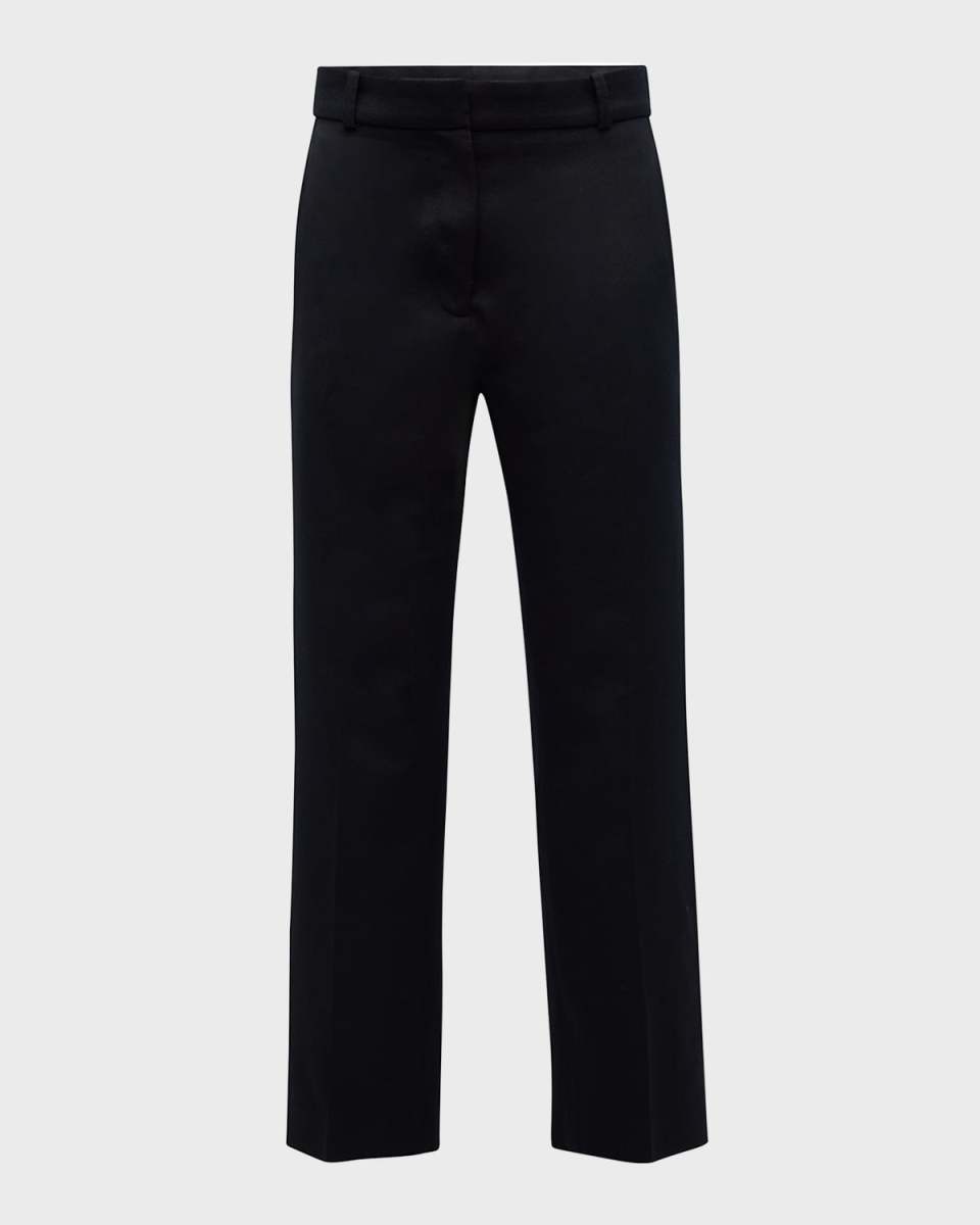 Dandy Cropped Straight-Leg Twill Pants